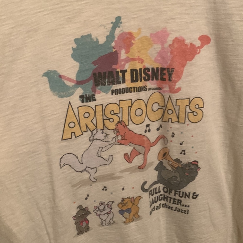 Disney Aristocats Vintage Movie Poster Style Shirt 4x - Gem